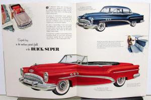 1953 Buick Special 40 Super 50 Roadmaster 70 Skylark Sale Brochure Small Version