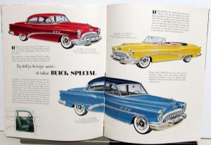 1953 Buick Special 40 Super 50 Roadmaster 70 Skylark Sale Brochure Small Version