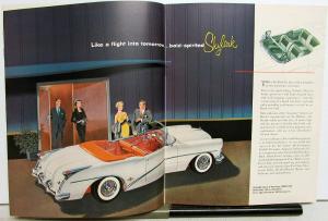 1954 Buick Roadmaster Super Special Century Skylark Sales Brochure Teal Cover