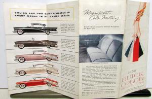 1958 Buick Color Paint Chips Sales Brochure Folder Original