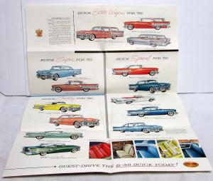 1958 Buick B58 Limited Roadmaster 75 Century Super Special Sales Brochure Orig