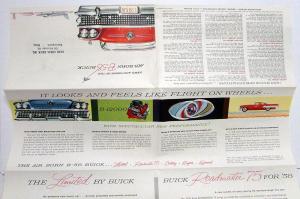 1958 Buick B58 Limited Roadmaster 75 Century Super Special Sales Brochure Orig