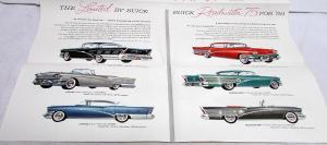 1958 Buick B58 Limited Roadmaster 75 Century Super Special Sales Brochure Orig