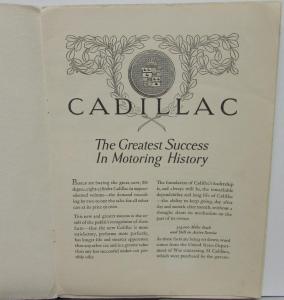 1926 1927 1928 1928 1929 1930 Cadillac Motoring History Sales Brochure Original