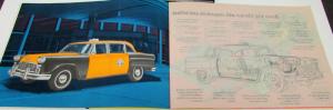 1964 Checker Dealer Sales Brochure Taxi Cab Fleet Rare