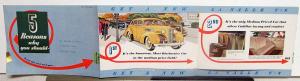 1939 Cadillac LaSalle V8 5 Reasons Why Sales Brochure MAILER Original