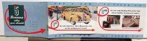 1939 Cadillac LaSalle V8 5 Reasons Why Sales Brochure MAILER Original