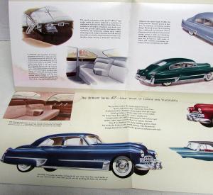 1948 Cadillac Series 61 62 60 Special 75 Original Color Sales Brochure Folder