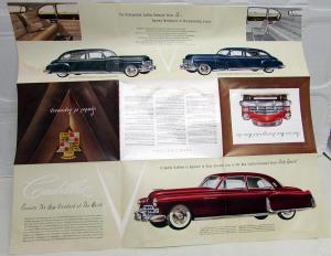 1948 Cadillac Series 61 62 60 Special 75 Original Color Sales Brochure Folder