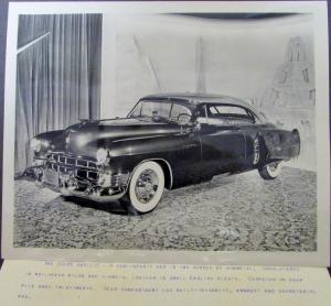 1949 Cadillac Coupe DeVille Press Release Show Car Photo Original With Caption