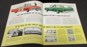 1959 Ford Dealer Sales Brochure Police Fleet Fairlane Custom 300 Ranch Country