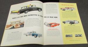 1959 Ford Dealer Sales Brochure Police Fleet Fairlane Custom 300 Ranch Country