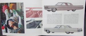 1963 Cadillac 62 60 Special DeVille Eldorado Limo SM Sales Brochure Original