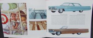 1963 Cadillac 62 60 Special DeVille Eldorado Limo SM Sales Brochure Original