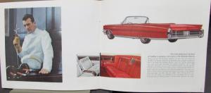 1963 Cadillac 62 60 Special DeVille Eldorado Limo SM Sales Brochure Original