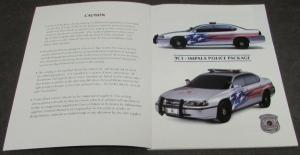 2002 GM Law Enforcement Portfolio Dealer Sales Brochure Police Fleet Packages