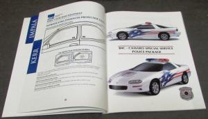 2002 GM Law Enforcement Portfolio Dealer Sales Brochure Police Fleet Packages