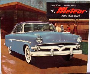 1954 Mercury Meteor Rideau Skyliner Canadian Dealer Sales Brochure Original