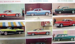 1956 Mercury Montclair Monterey Custom Sales Brochure Folder Large Poster