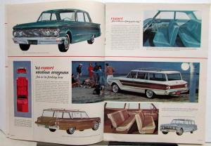 1963 Mercury Comet Meteor Monterey Oversized Sales Brochure Glossy Paper