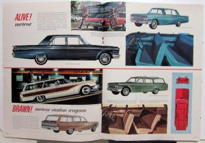 1963 Mercury Comet Meteor Monterey Oversized Sales Brochure Glossy Paper