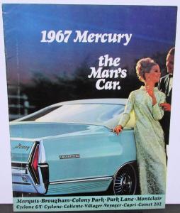 1967 Mercury Full Line Canadian Sales Brochure Oversized Original