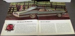 1967 Mercury Full Line Canadian Sales Brochure Oversized Original