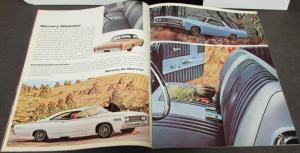 1967 Mercury Full Line Canadian Sales Brochure Oversized Original