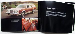 1977 Mercury Cougar Brougham XR-7 Wagon Prestige Sales Brochure VERY NICE Orig