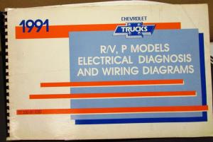 1991 Chevrolet Electrical Wiring Diagram Shop Manual R/V P Model Suburban Blazer