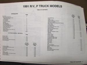 1991 Chevrolet Electrical Wiring Diagram Shop Manual R/V P Model Suburban Blazer