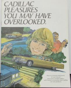 1974 Cadillac Accessories & Car Care Products Color Sales Brochure Original