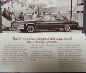 1977 Cadillac Limousine Sales Brochure Folder Original