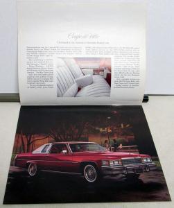 1978 Cadillac Fleetwood deVille Eldorado Biarritz Seville Sales Brochure Orig