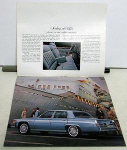 1978 Cadillac Fleetwood deVille Eldorado Biarritz Seville Sales Brochure Orig