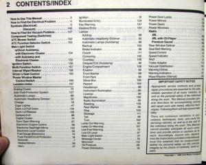 1989 Lincoln Dealer Electrical & Vacuum Diagram Service Manual Town Car