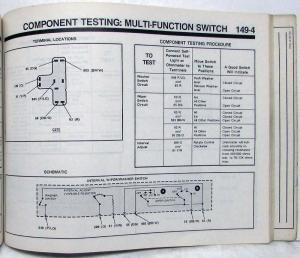 1990 Ford Dealer Electrical and Vacuum Diagram Service Manual Ranger Bronco II