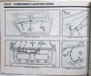 1990 Ford Dealer Electrical and Vacuum Diagram Service Manual Ranger Bronco II