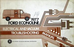 1977 Ford Dealer Electrical & Vacuum Diagram Service Manual Econoline Van