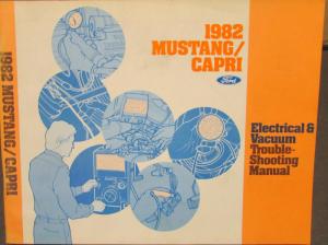 1982 Ford Mercury Dealer Electrical & Vacuum Diagram Manual Mustang Capri