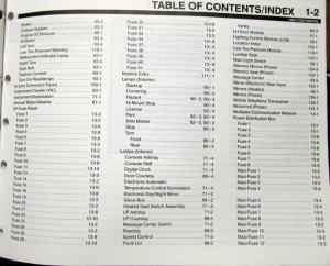 1998 Lincoln Dealer Electrical & Vacuum Diagram Manual Continental