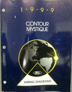 1999 Ford Mercury Dealer Electrical Wiring Diagram Manual Contour Mystique