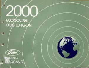 2000 Ford Dealer Electrical Wiring Diagram Service Manual Econoline Club Wagon