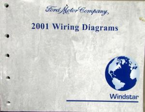 2001 Ford Dealer Electrical Wiring Diagram Service Manual Windstar Van