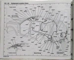 2004 Lincoln Electrical Wiring Diagram Service Manual Aviator