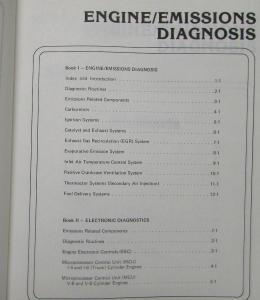 1982 Ford Car Truck Series Shop Service Manual Engine Emissions Diagnosis Orig