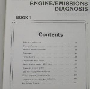 1982 Ford Car Truck Series Shop Service Manual Engine Emissions Diagnosis Orig