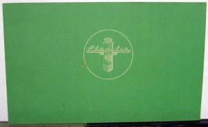 1946 Chrysler Sedan Coupe Brougham Town & Country Car Sales Brochure Folder Orig