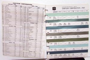 1960 Chrysler Color Paint Chips Imperial DeSoto Dodge Plymouth Valiant ACME