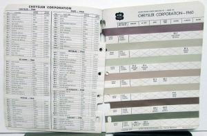 1960 Chrysler Color Paint Chips Imperial DeSoto Dodge Plymouth Valiant ACME